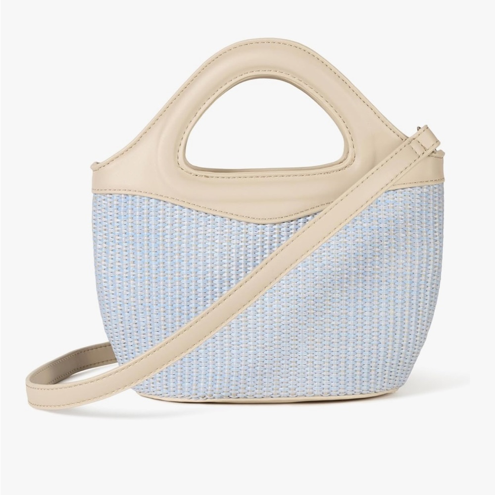 The Drop Beige and Blue Bag